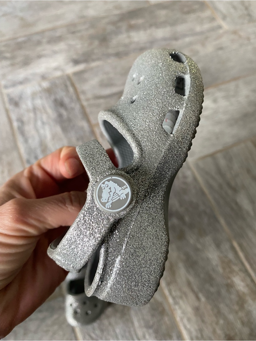 Crocs Glitter Clog Mary Janes 5 toddler New
